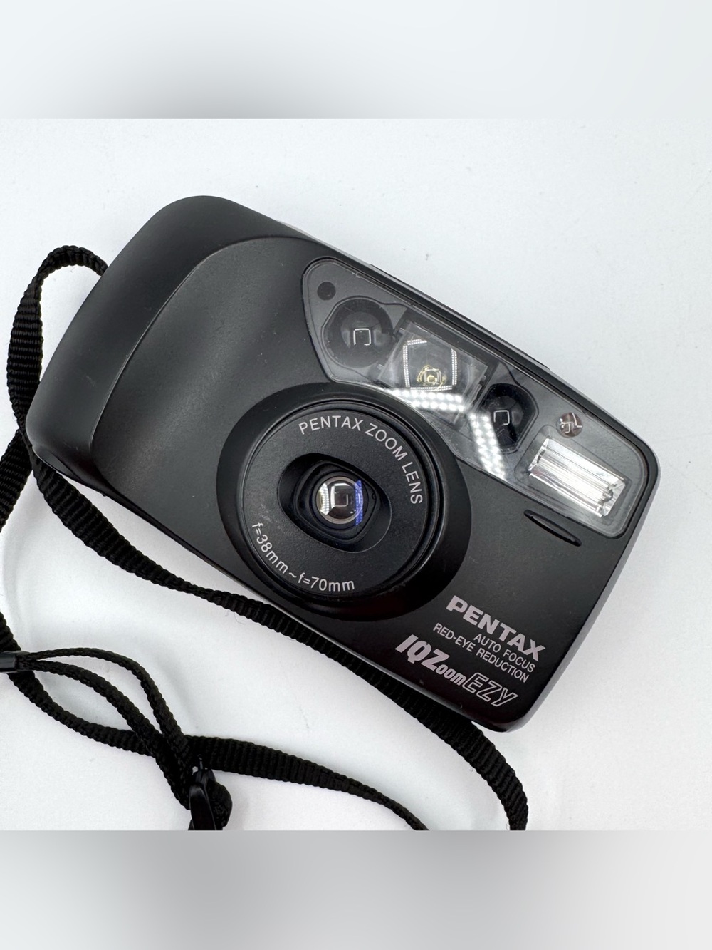 Pentax IQZoom EZY 35mm Film Camera 38-70mm Zoom Autofocus Tested Red Eye